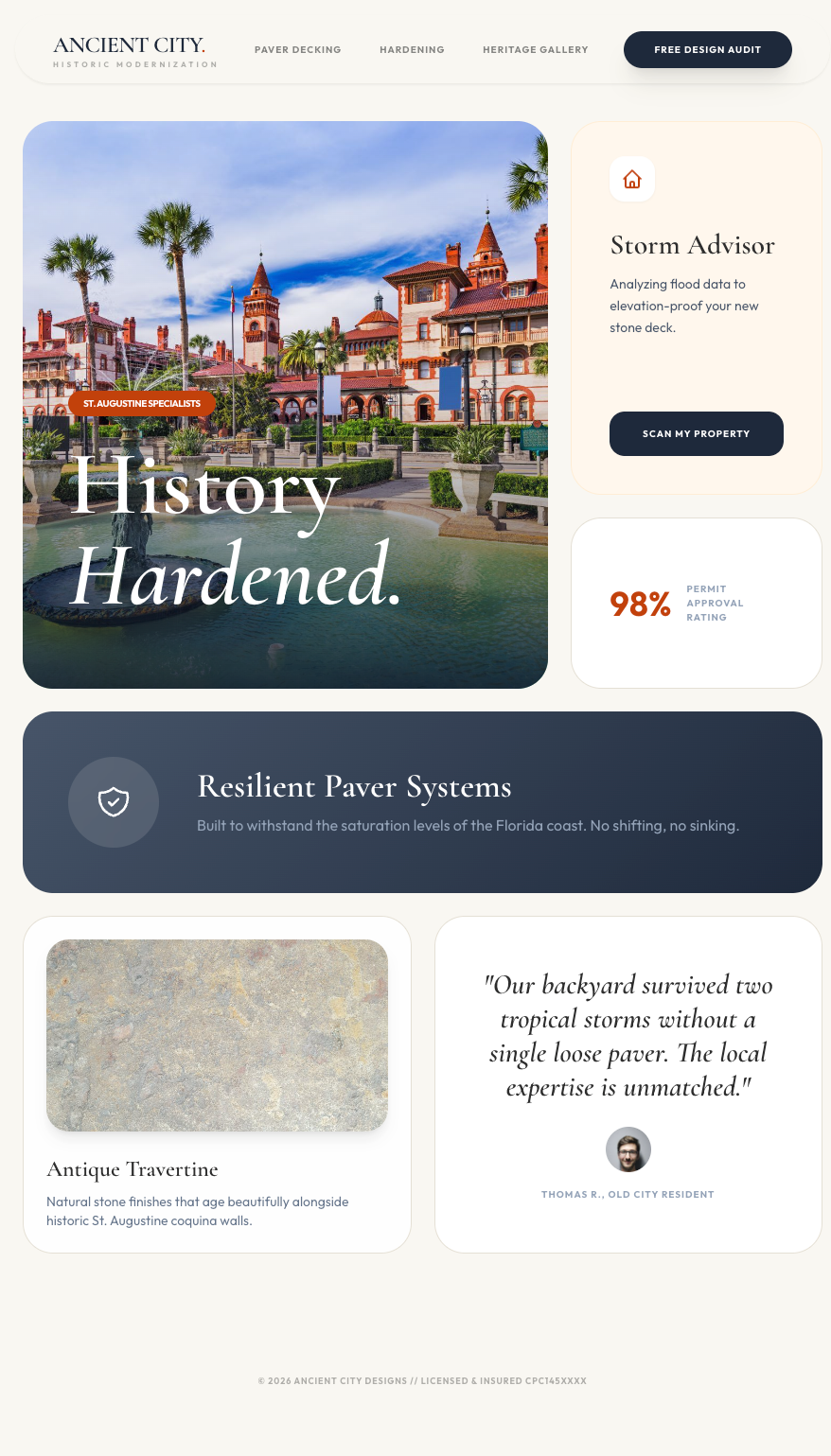 Ancient City Designs Website Case Study